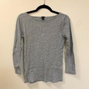 J. Crew Boatneck Studded Long Tee